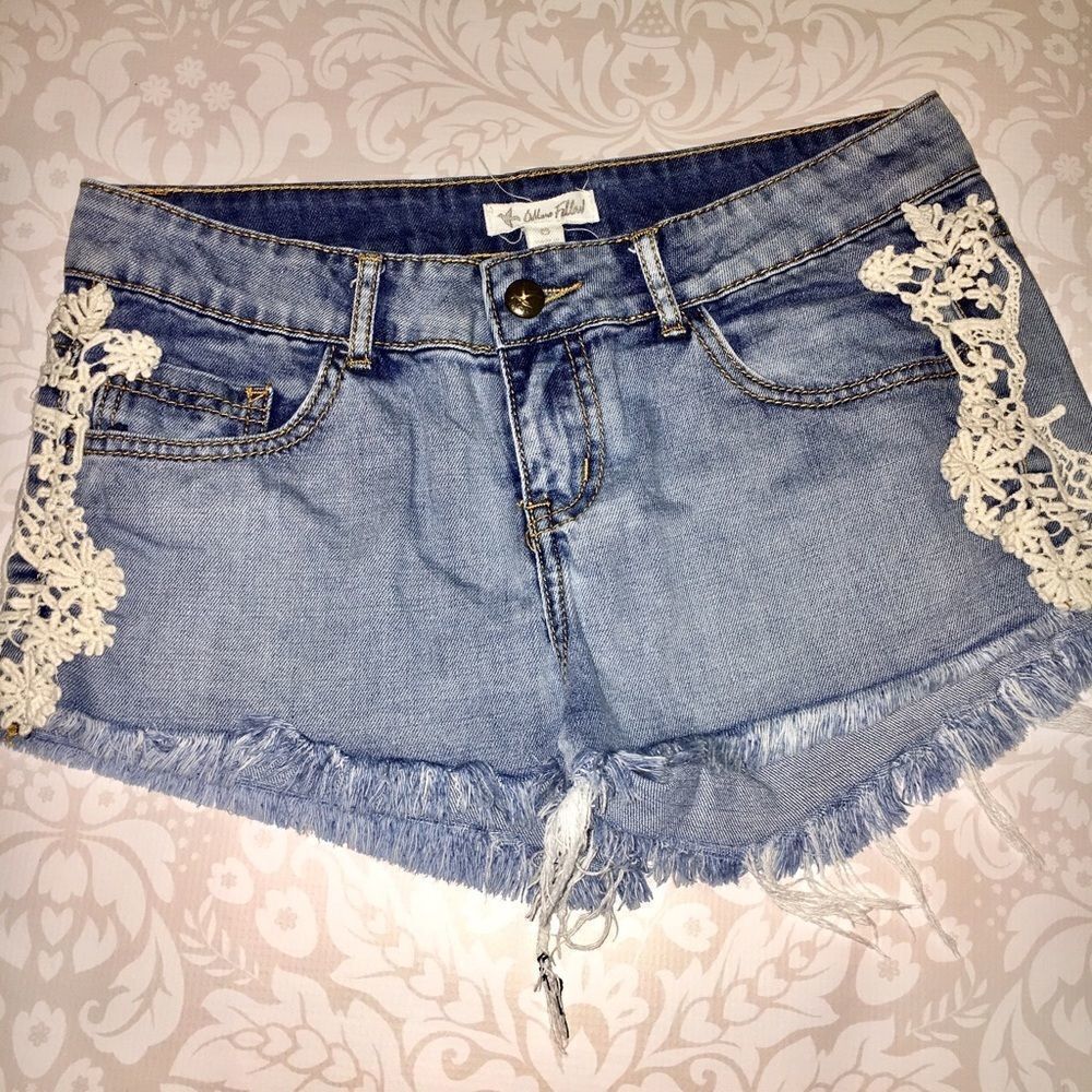 Other's Follow Indigo Wayside Cutoff Jean Shorts 5 Junior